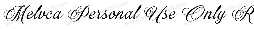 Melvca Personal Use Only Regular字体转换